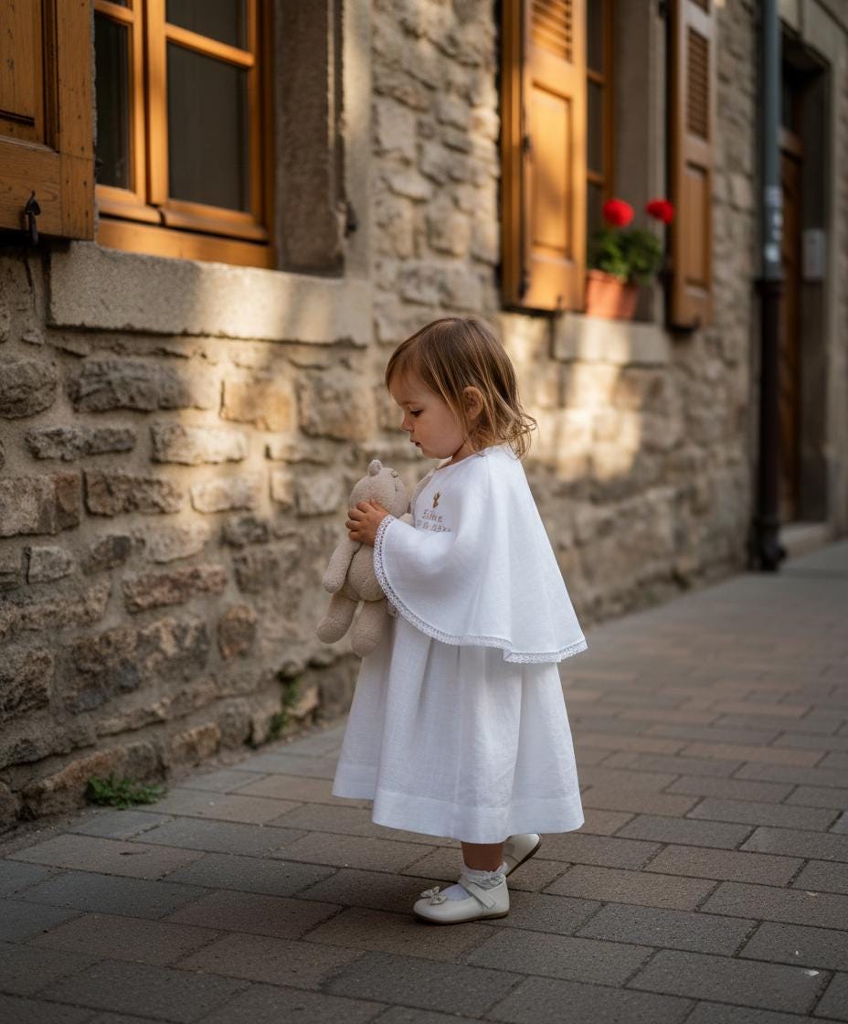 The Serene baptism cape