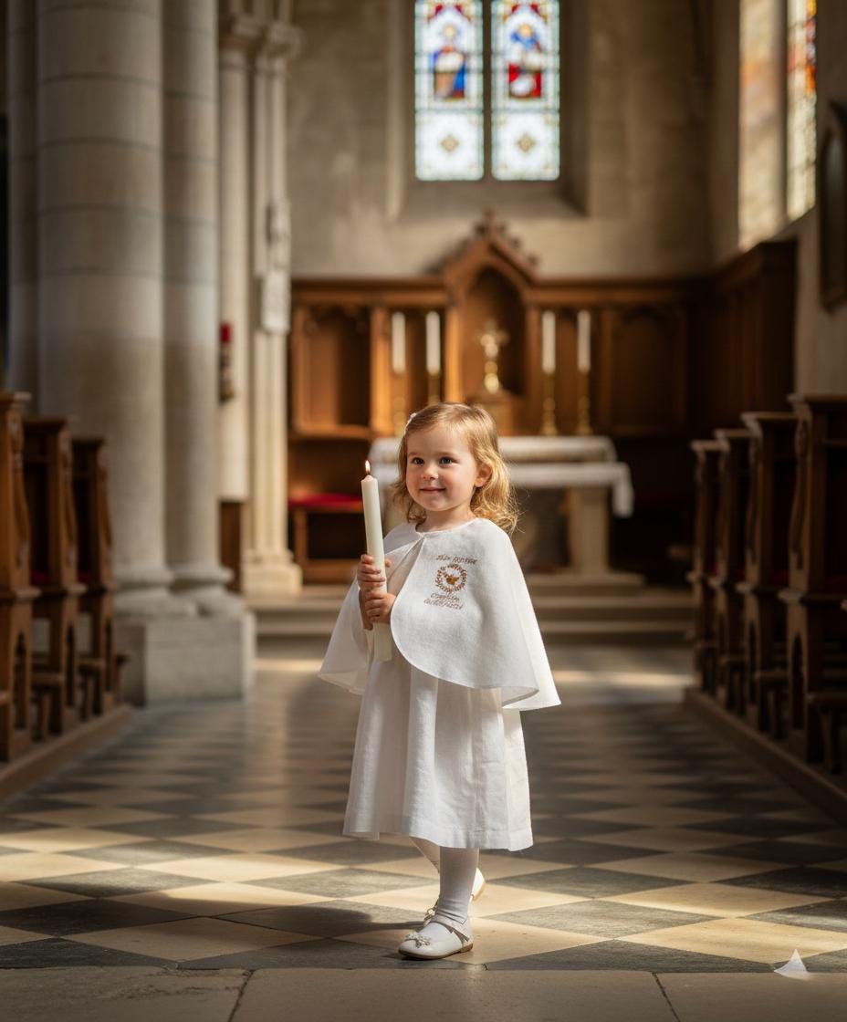 The Charlotte baptism cape