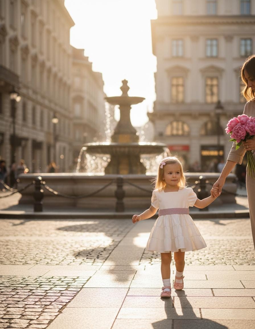 Ivory Cotton Birthday Dress for Girls