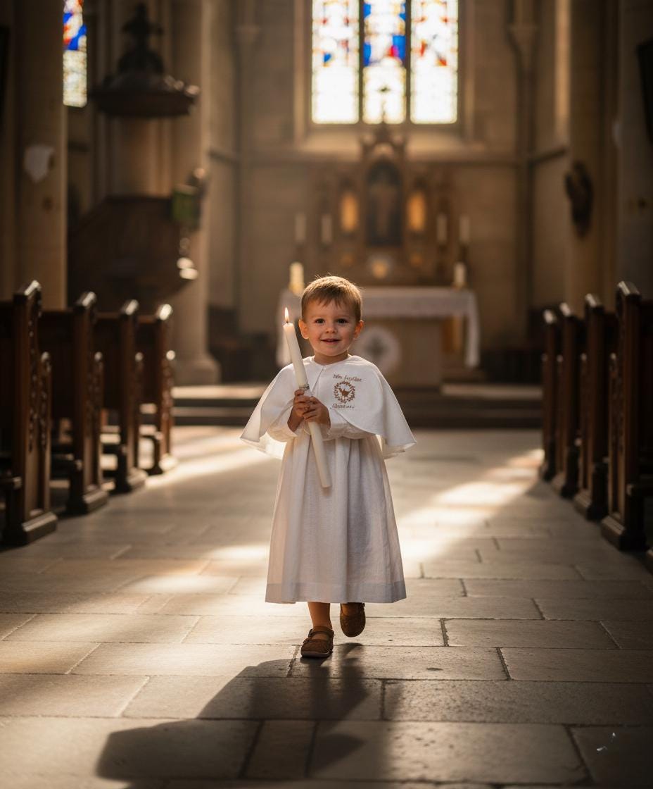 The Charlotte baptism cape