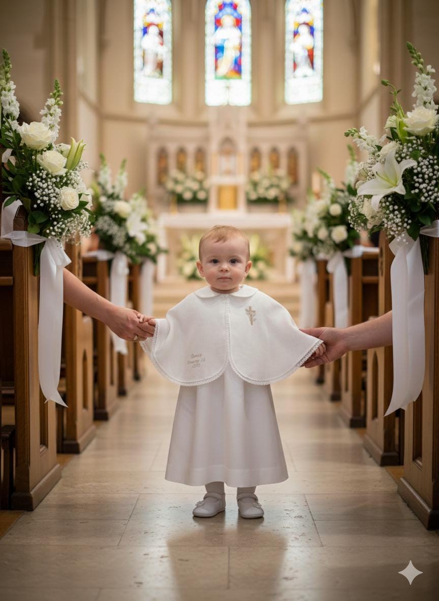 The Auguste baptism cape