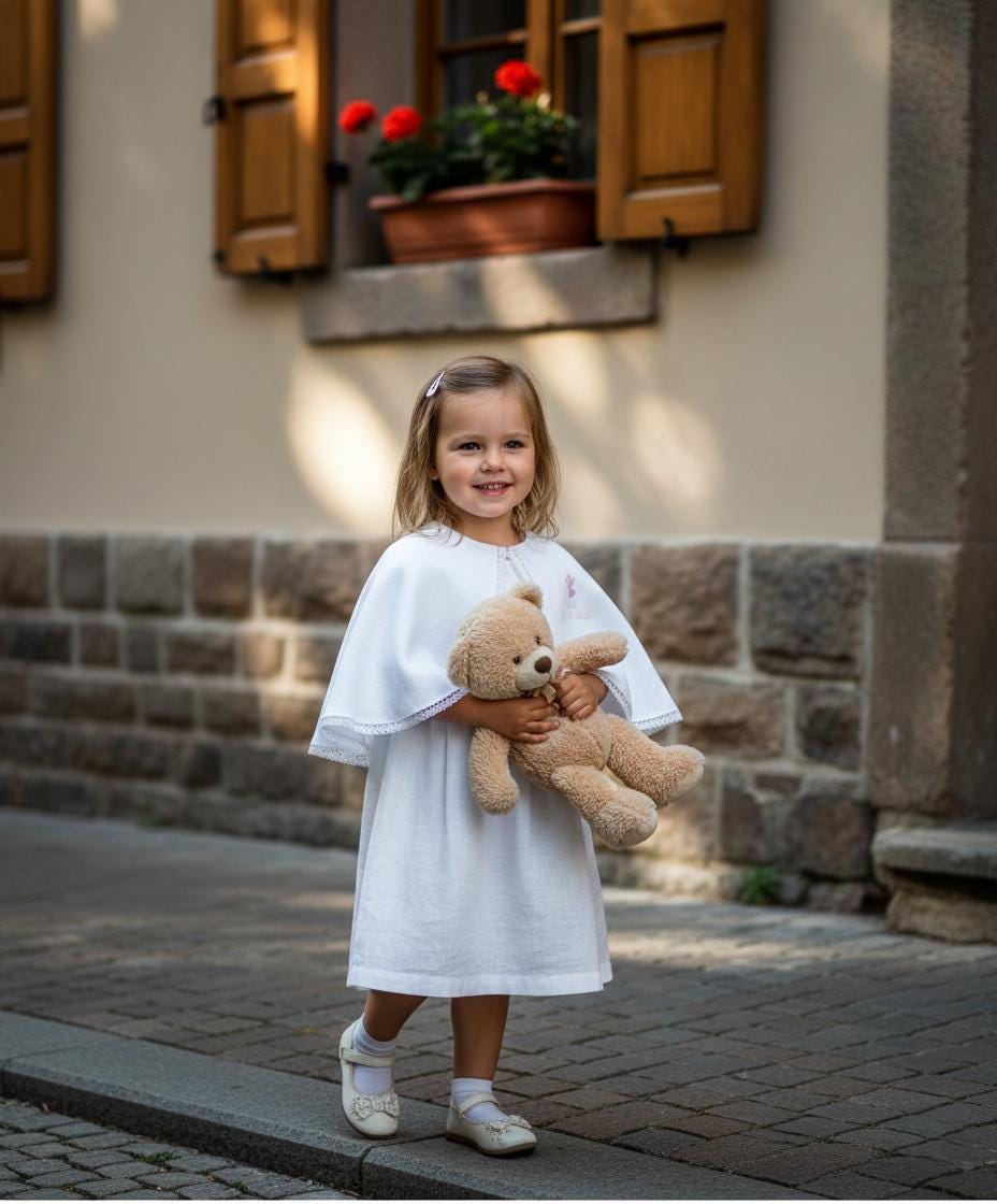 The Serene baptism cape